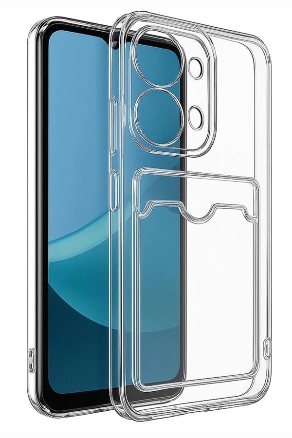 Xiaomi Redmi 15C 4G Kılıf Kart Şeffaf Silikon - Şeffaf-(5796) - Image 1
