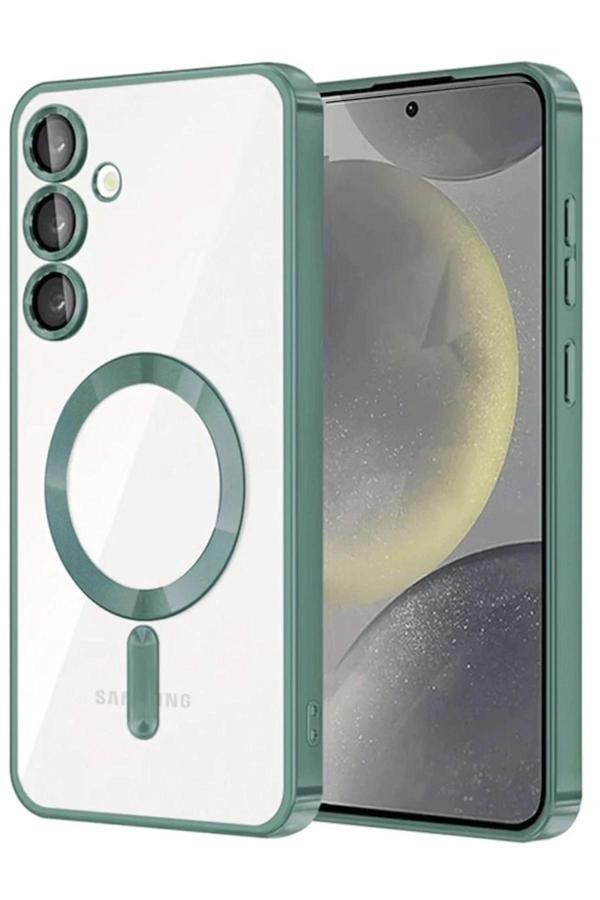 Samsung Galaxy A56 Kross Magneticsafe Kapak - Koyu Yeşil-(5796) - Image 1