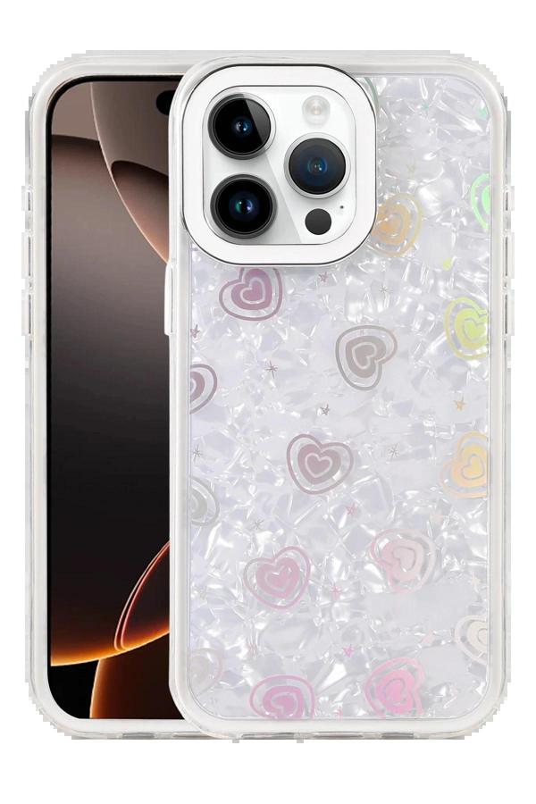 Apple iPhone 16 Pro Lumi Desenli Kapak - Beyaz-(5796) - Image 1