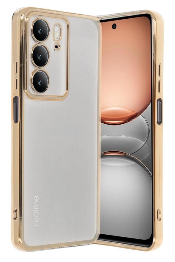 Realme C75 4G Kılıf Lensli Silikon - Gold-(5796) - Image 1