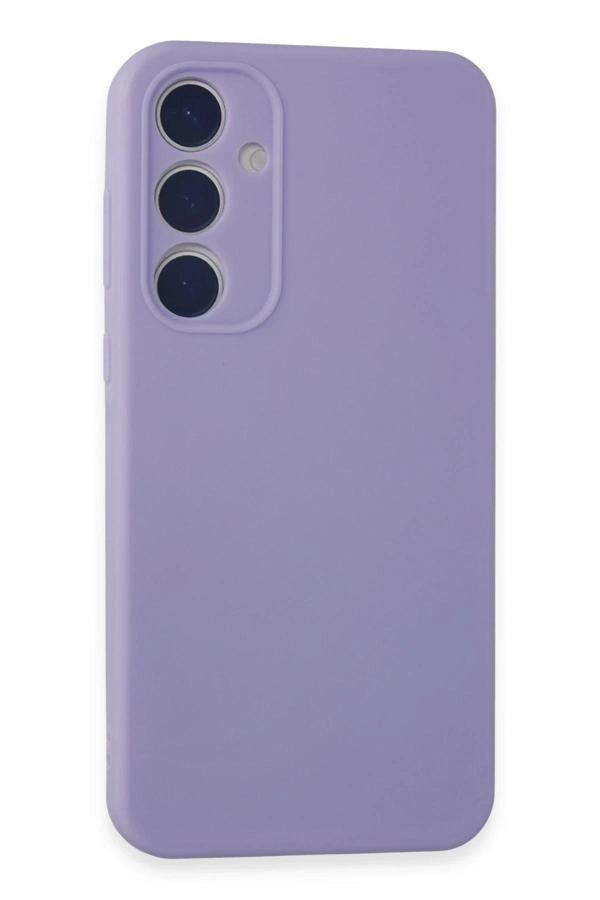 Samsung Galaxy A55 5G Kılıf First Silikon - Lila-(5796) - Image 1