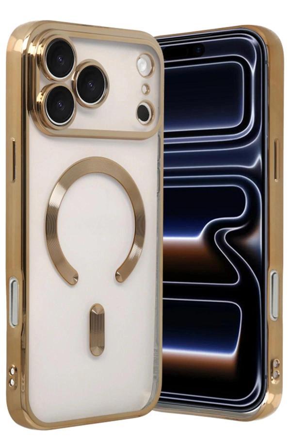 Apple iPhone 17 Pro Kross Magneticsafe Kapak - Gold-(5796) - Image 1