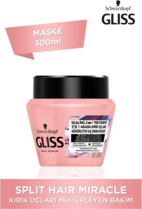 Gliss Schwarzkopf Glıss Splıt Haır Mıracle Bakım Maskesi 300 Ml - Image 1