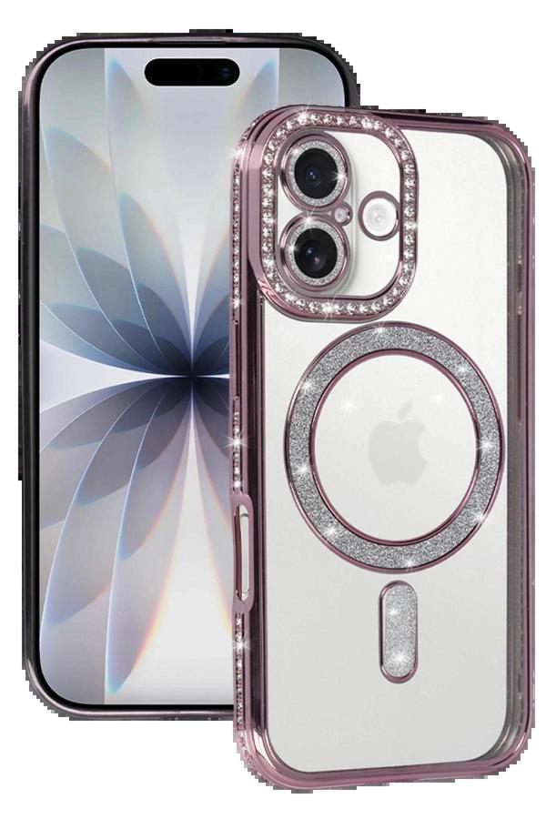 Apple iPhone 17 Joke Simli Magneticsafe Kılıf - Pembe-(5796) - Image 1