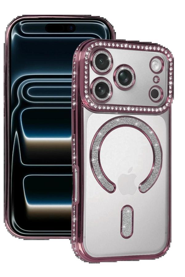 Apple iPhone 17 Pro Joke Simli Magneticsafe Kılıf - Pembe-(5796) - Image 1