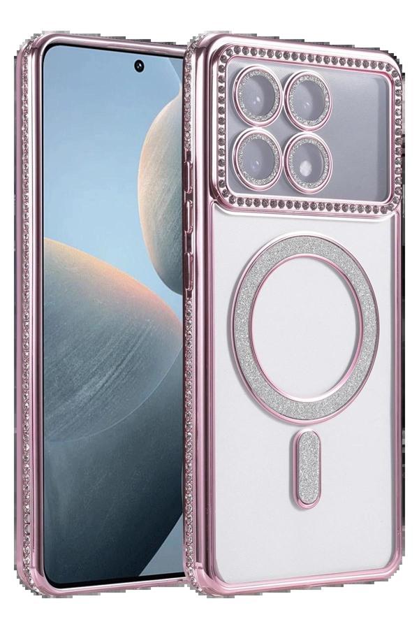 Xiaomi Poco X6 Pro Joke Simli Magneticsafe Kılıf - Pembe-(5796) - Image 1