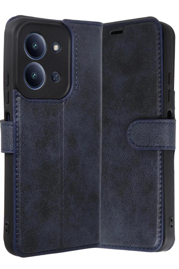 Xiaomi Redmi 15C 4G Trend S Plus Kapaklı Kılıf - Lacivert-(5796) - Image 1