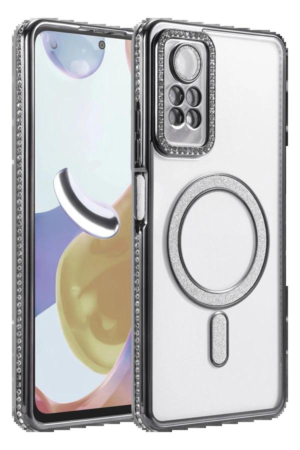 Xiaomi Redmi Note 12 Pro 4G Joke Simli Magneticsafe Kılıf - Siyah-(5796) - Image 1