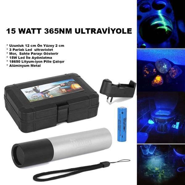 15 WATT 365NM ULTRAVİYOLE SAHTE PARA IŞIĞI WATTON WT-305 - Image 1