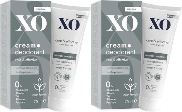 XO Krem Deodorant 75ML Unisex Care & Effective Parfümlü (2 Li Set) - Image 1