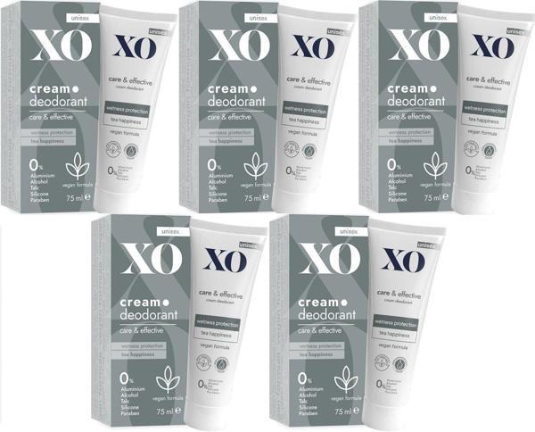 XO Krem Deodorant 75ML Unisex Care & Effective Parfümlü (5 Li Set) - Image 1