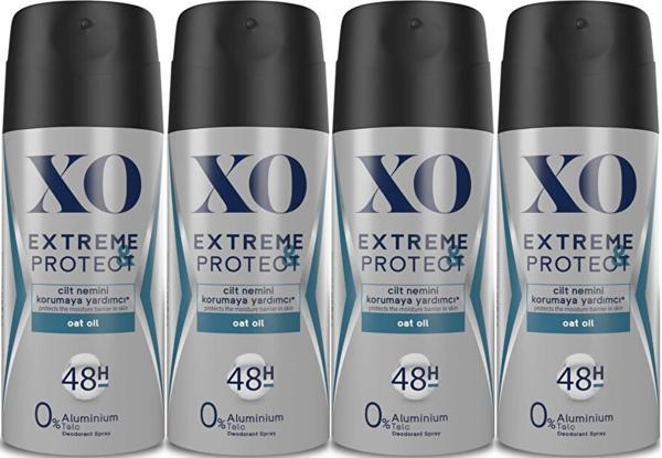 XO Deodorant 150ML Men-Erkek Extreme & Protect (4 Lü Set) - Image 1