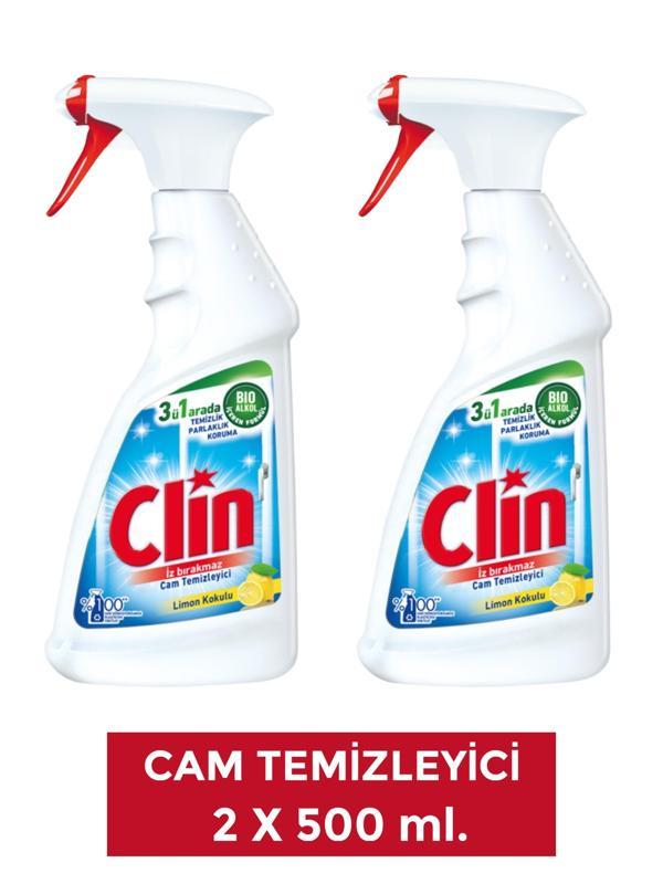 Clin 2 Adet Limon Cam Yüzey Temizleyici 500 ml - Image 1