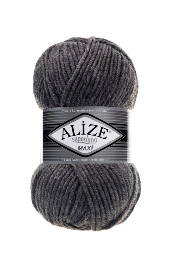 Alize 182 Orta Gri Atkı Kazak İpliği 5 Adet - Image 1