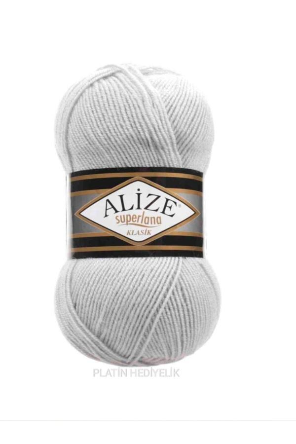 Alize ( 5 Adet ) Superlana Klasik 698 Ay El Örgü Iplikleri Yelek Hırka Ipi Atkı Kazak Ipliği - Image 1