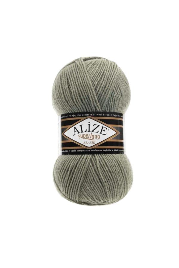 Alize ( 5 Adet ) Superlana Klasik 138 Çağla El Örgü Iplikleri Yelek Hırka Ipi Atkı Kazak Ipliği - Image 1