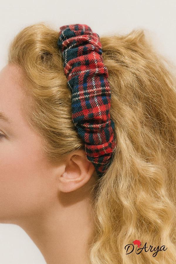 Darya Dd472 Kırmızı Ekose Taç - Image 1