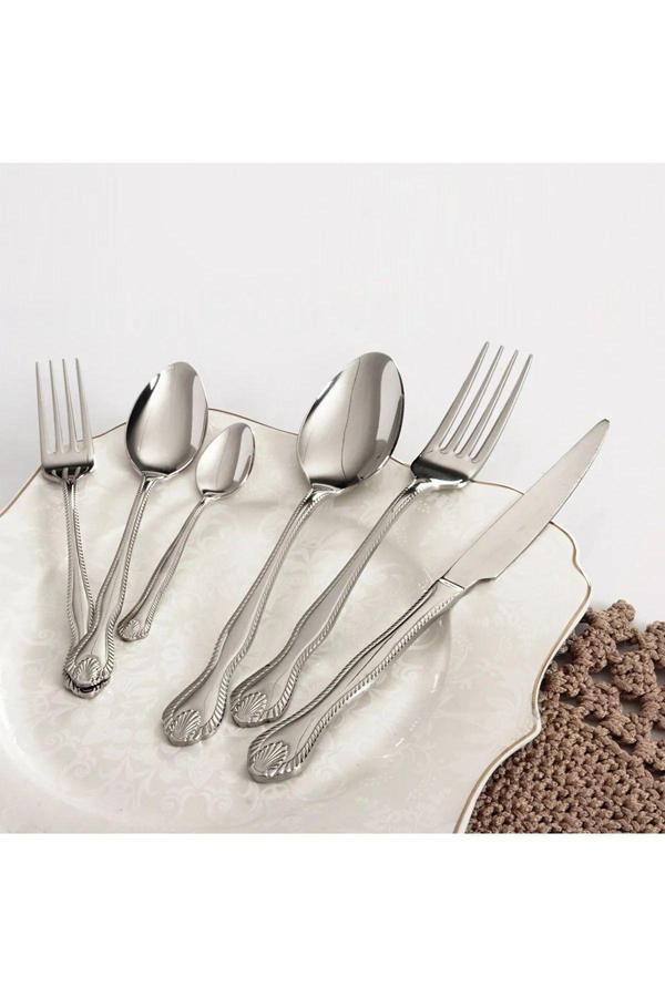 ROYAL MADEMOISELLE Diana 36 Parça Kaşık Çatal Bıçak Takımı Sade - Image 1