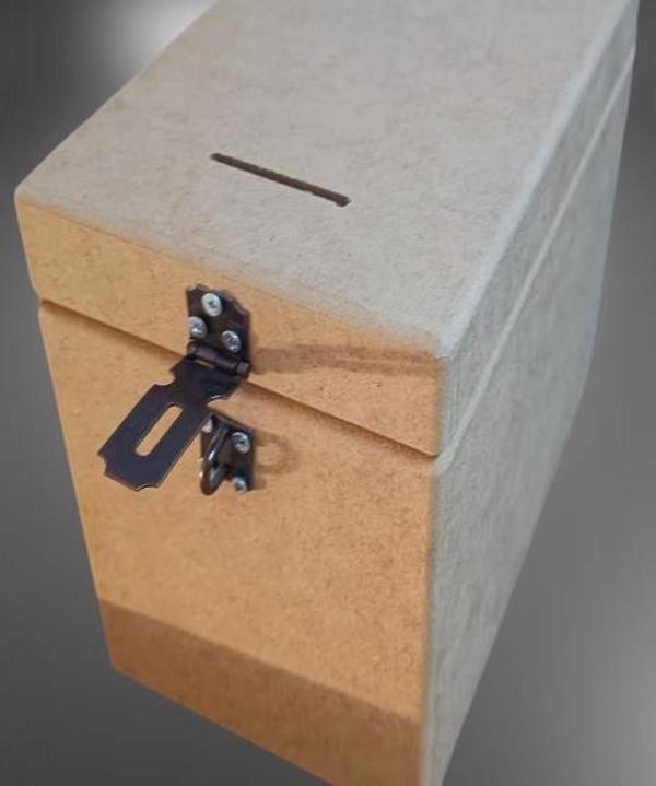 Bengi Ticaret Hobi Adn Dekoratif Bahşiş Kutu Ahşap MDF HAM CNC Kesim MODEL El Yapım - Image 1