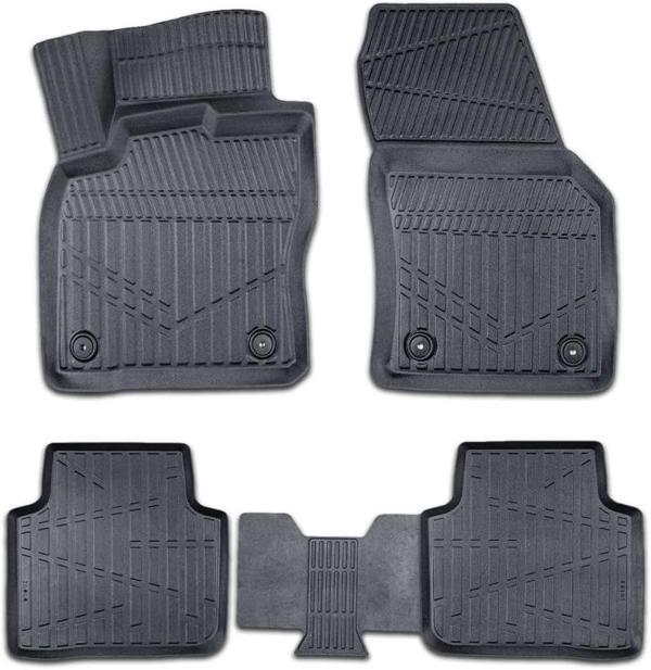 Skoda Kodiaq 2016-2023 için Havuzlu Oto Paspas, Yüksek Kenarlı, Esnek, Araca Özel, Kokusuz - Image 1