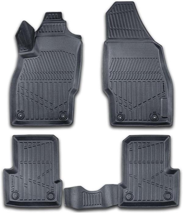 Opel Corsa E Kasa 2014-2019 için Havuzlu Paspas, Yüksek Kenarlı, Esnek, Araca Özel, Kokusuz, Oto Paspas - Image 1