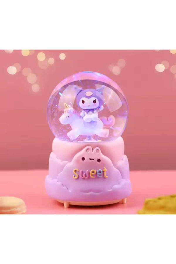 Menuzer Şekilli Müzik Kutusu Karikatür Parlayan Masaüstü Süsler Sevimli Püskürtmeli - Image 1