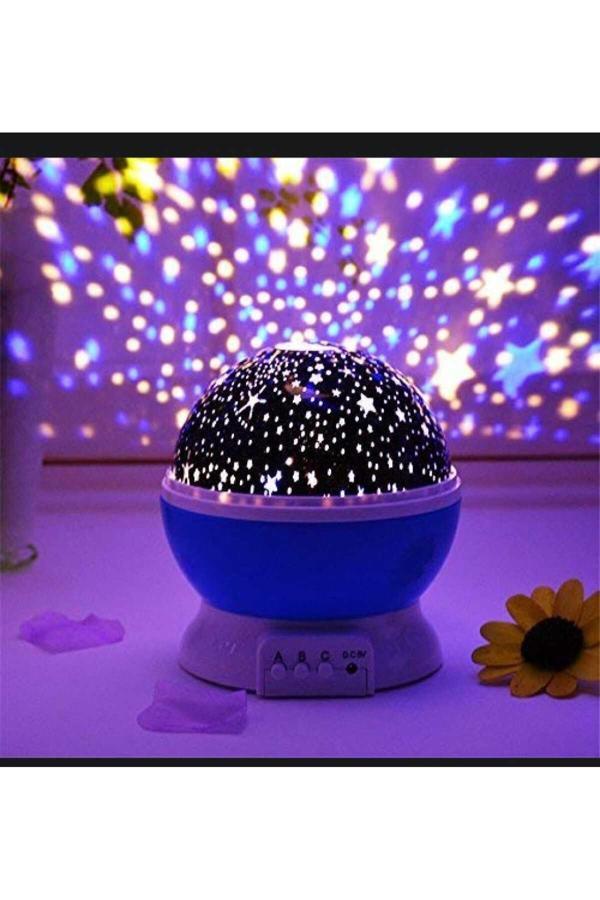 Menuzer Masa Gece Lambası Yıldız Projektörlü Çocuk Odası Usb Kablolu - Image 1