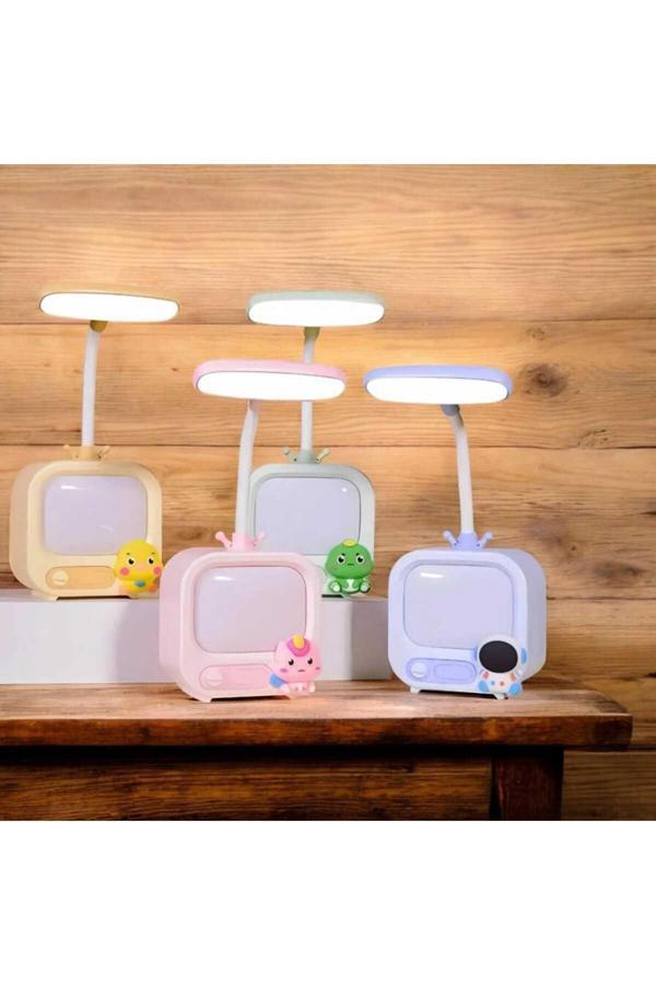 Menuzer Masa Lambası Okuma Işığı Ayarlanabilir Boyun Şarjlı Led Dokunmatik Kontrol Odası Dekor (Green) - Image 1