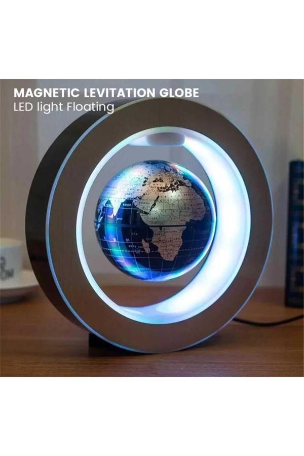 Menuzer Levitating Lamba Manyetik Kaldırma Küresi Led Dönen Küre Aydınlatmalar Lambası Dekoratif Plastik Süs - Image 1