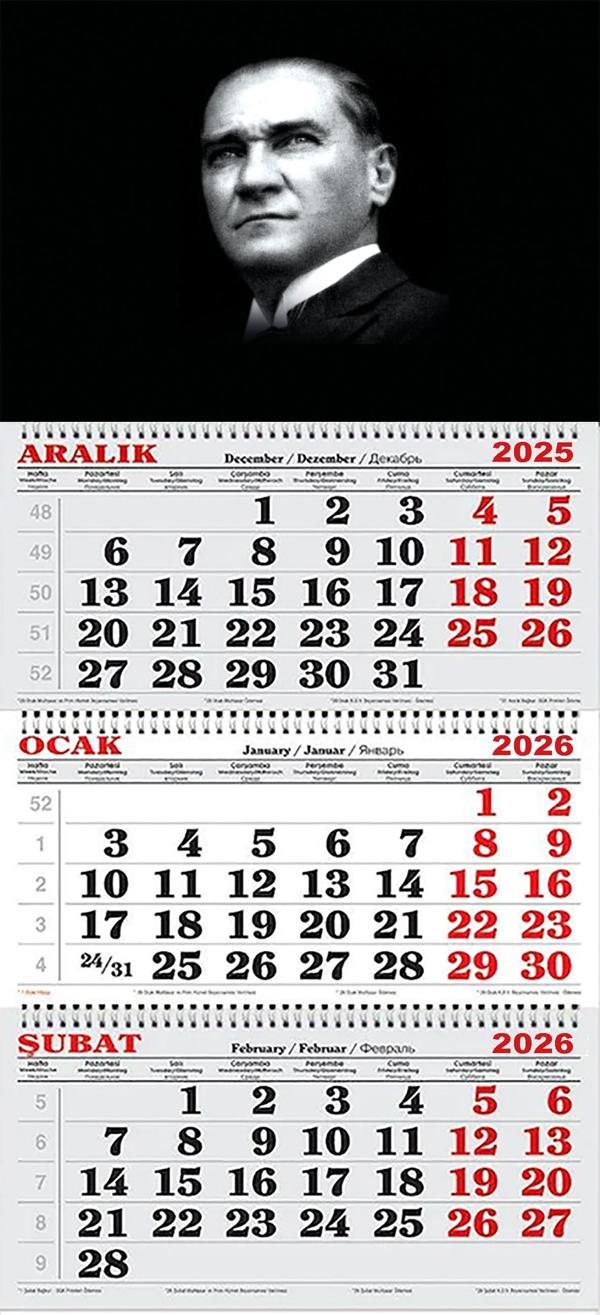 2026 Yılı Gemici Takvimi-ATATÜRK - Image 1