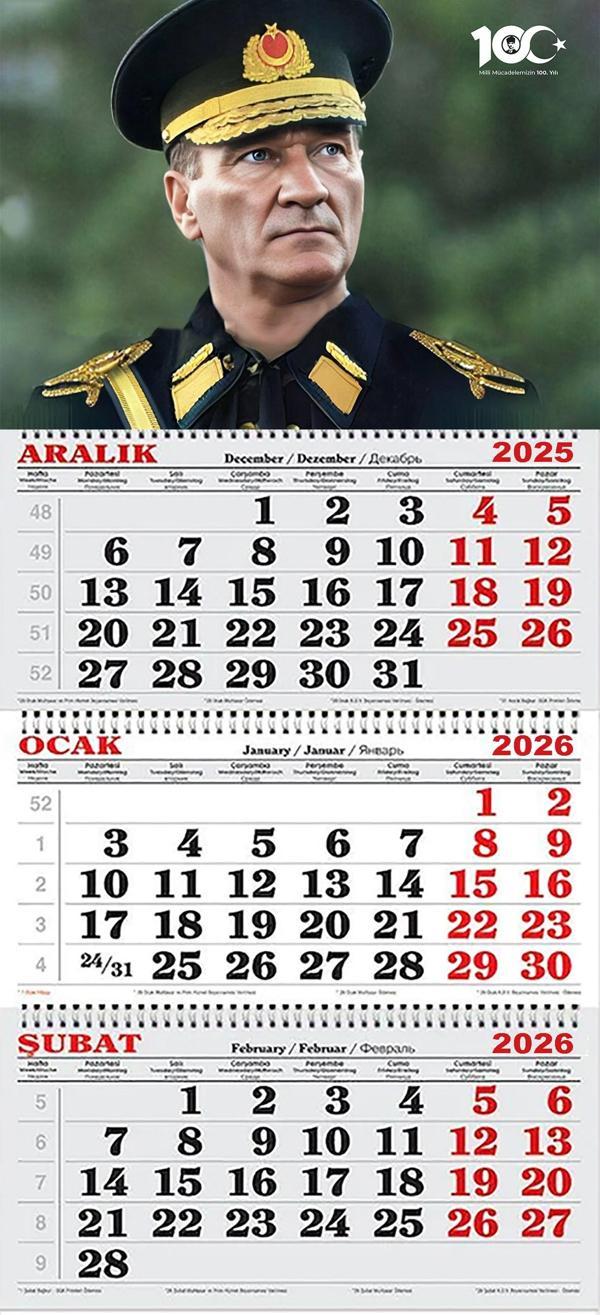 2026 Yılı Gemici Takvimi ---ATATÜRK EBEDİ BAŞKOMUTAN - Image 1