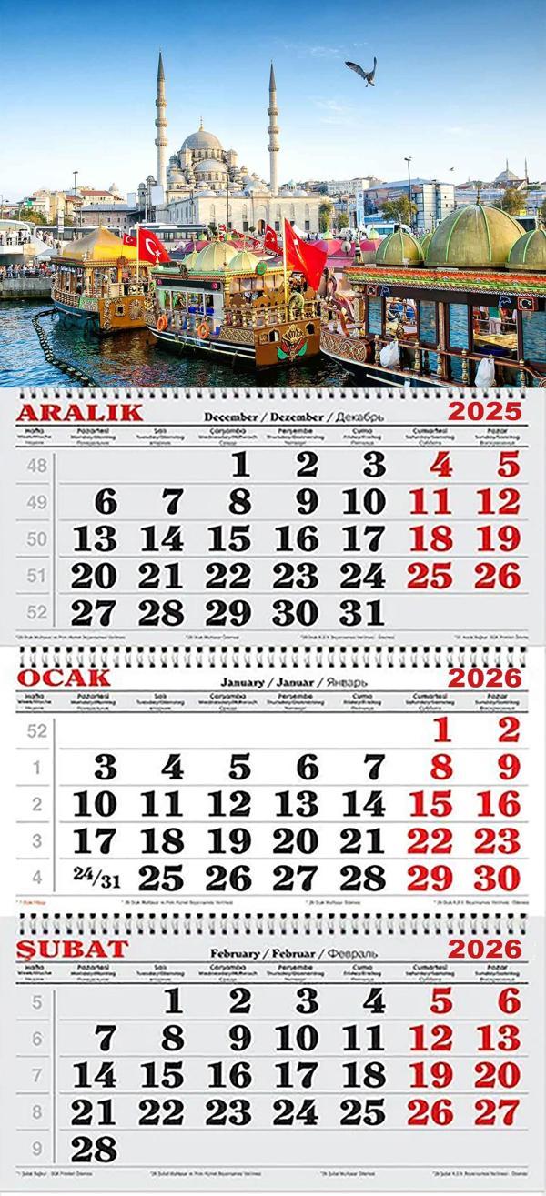 2026 Yılı Gemici Takvimi-Eminönü ve Tarihi Balıkçılar - Image 1