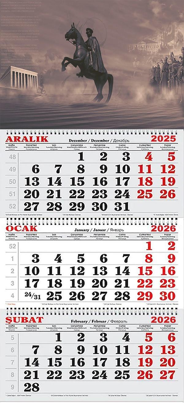  2026 Yılı Gemici Takvimi-Atatürk Heykeli Samsun 2 - Image 1