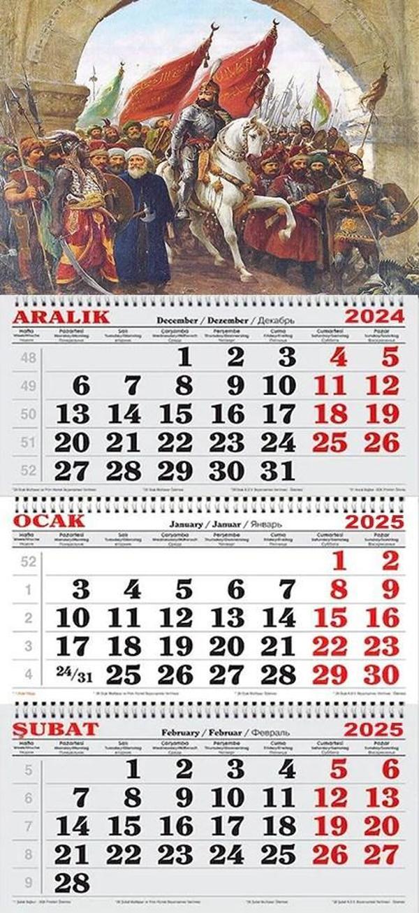 2026 Yılı Gemici Takvimi ---FATİH'İN İSTANBUL FETHİ - Image 1