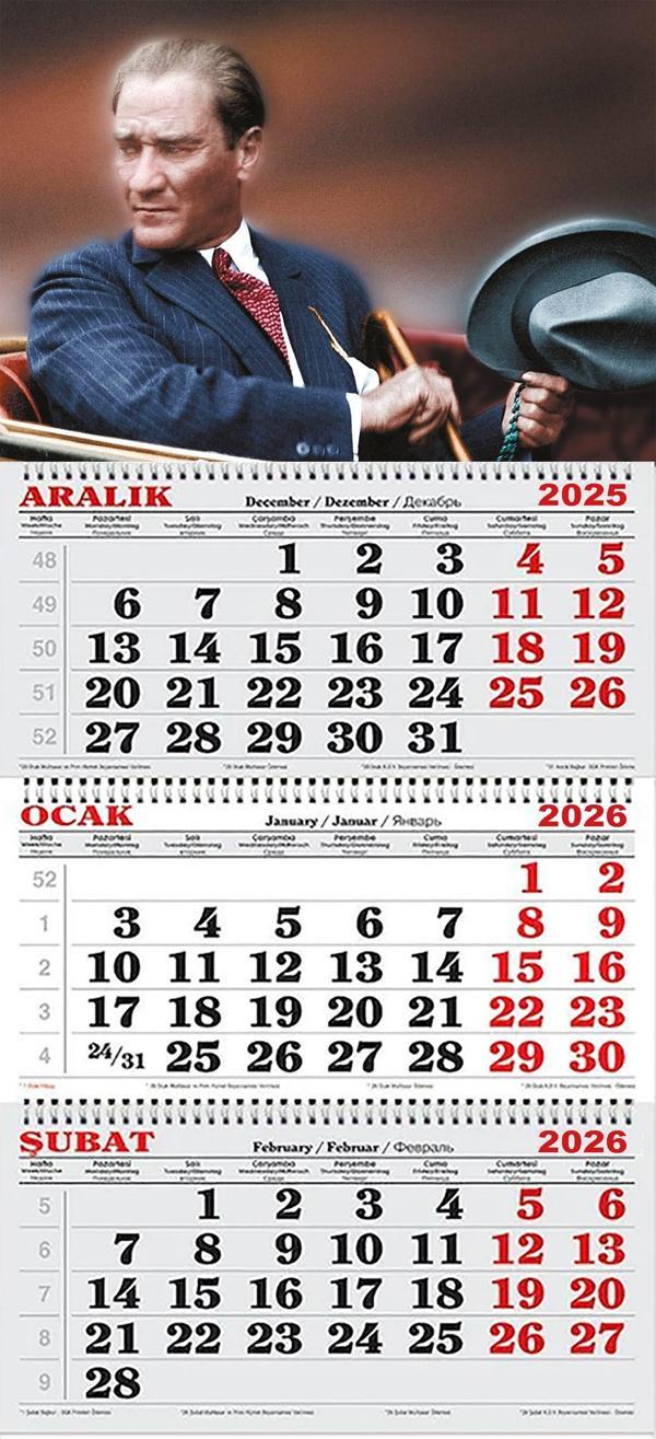 2026 Yılı Gemici Takvimi-Atatürk Otomobilde - Image 1