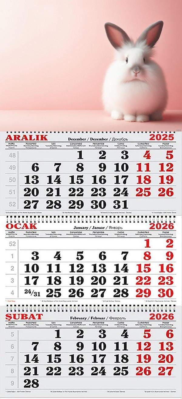 2026 Yılı Gemici Takvimi- Tavşan - Image 1