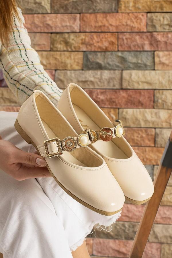 STL-110 Turalı Babet Günlük Kadın Ayakkabı Ev Babeti - Image 1