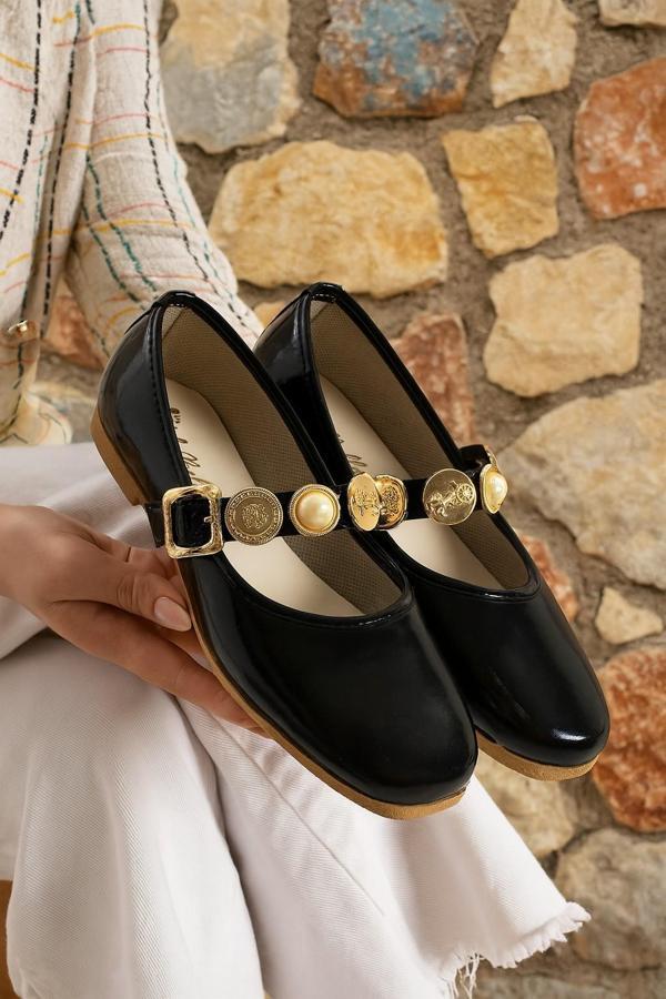 STL-110 Turalı Babet Günlük Kadın Ayakkabı Ev Babeti - Image 1