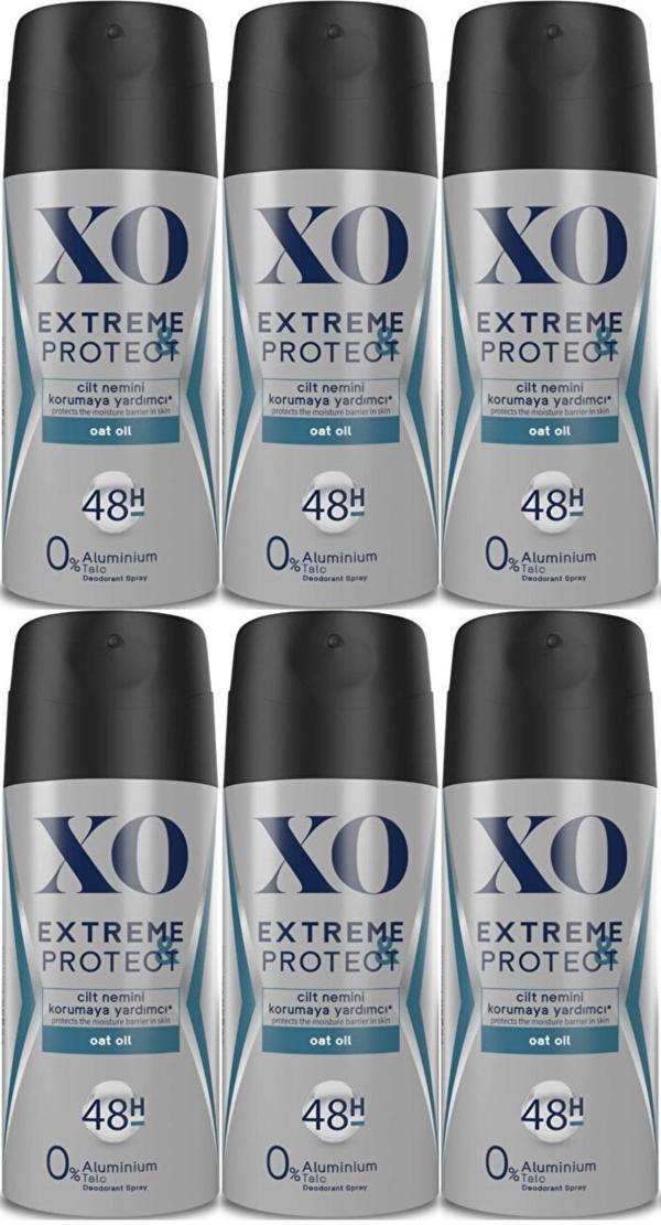 XO Deodorant 150ML Men-Erkek Extreme & Protect (6 Lı Set) - Image 1