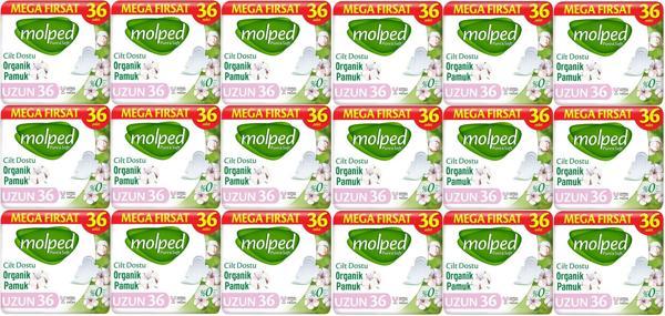 Molped Pure&Soft Hijyenik Ped Uzun 648 (18PK*36) Adet Mega Pk - Image 1