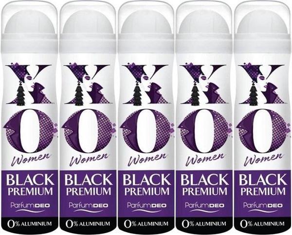 XO Deodorant 150ML Women-Kadın Black Premium (5 Li Set) - Image 1