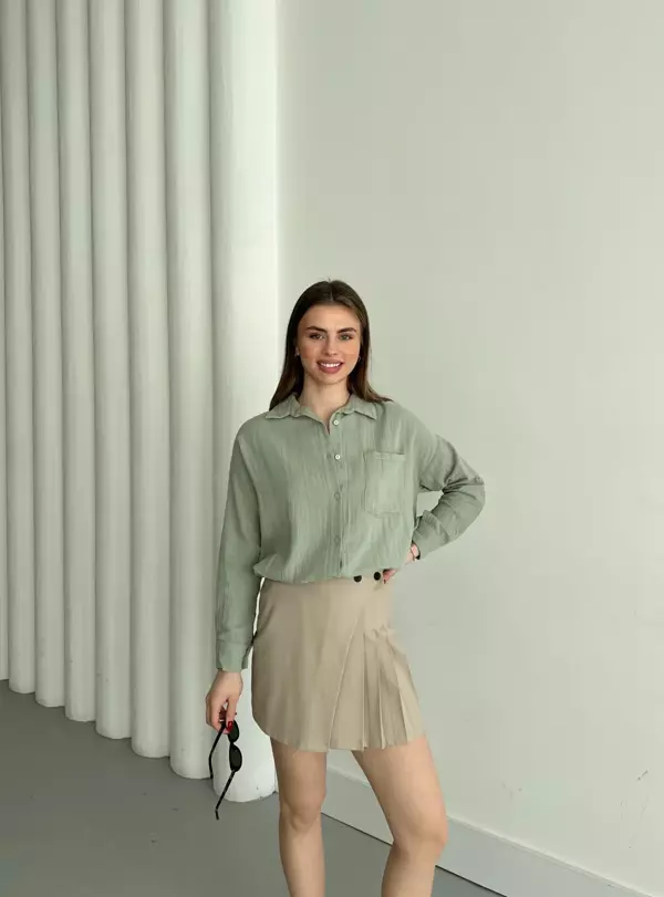 MÜSLİN SADE GÖMLEK - Image 1