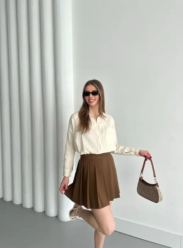 MÜSLİN SADE GÖMLEK - Image 1