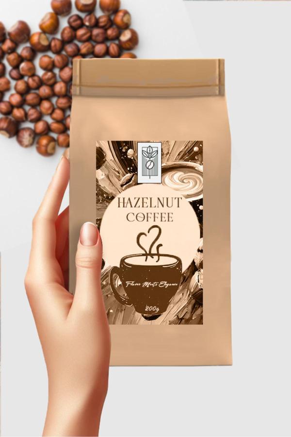 Mel And Mira Hazelnut Bean Coffee 200G, Fındık Aromalı Çekirdek Kahve - Image 1
