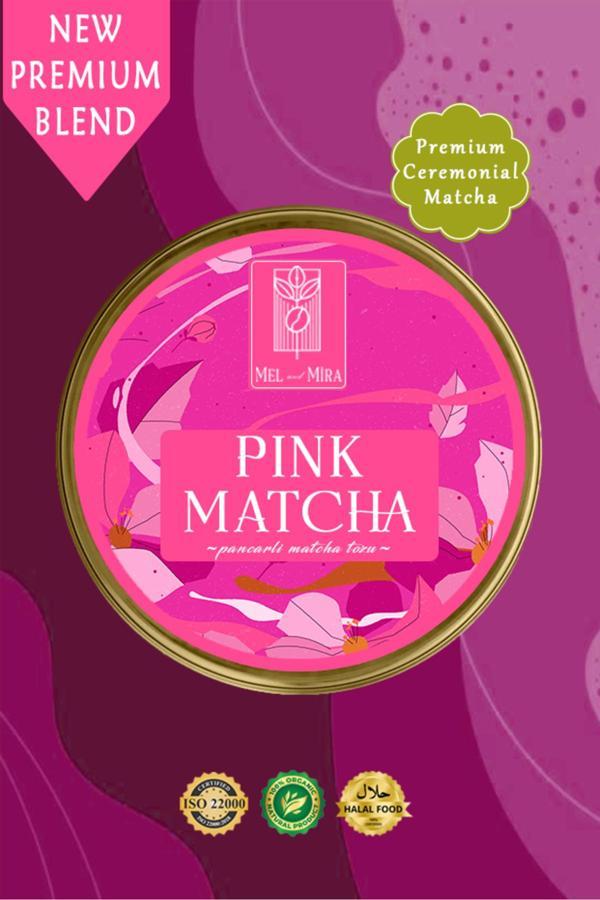 Mel And Mira Pink Matcha Powder 25G, Pembe Matcha Tozu Spirulina Superfood - Image 1