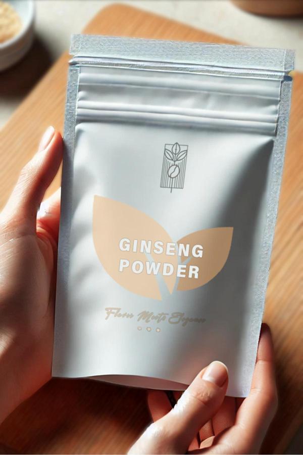 Mel And Mira Premium Ginseng Kökü Tozu 75G. Öğütülmüş Kırmızı Kore Ginsengi, Gerçek Saf Ginseng Panax - Image 1