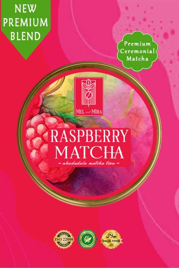 Mel And Mira Ahududu Aromalı Matcha Tozu 25G, Raspberry Matcha Powder - Image 1
