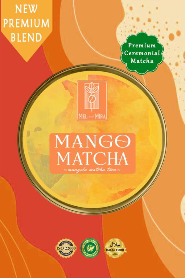Mel And Mira Mango Matcha Powder 25G, Mango Aromalı Matcha Tozu Superfood - Image 1