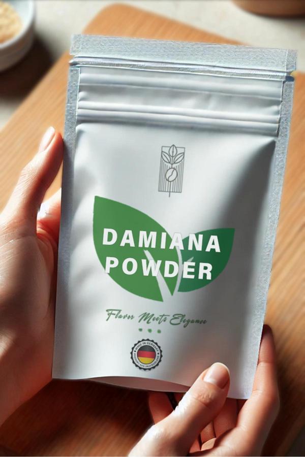 Mel And Mira Organik Damiana Tozu 50G, Premium Herbal Damiana Powder ( Glutensiz, Vegan, Katkısız ) - Image 1