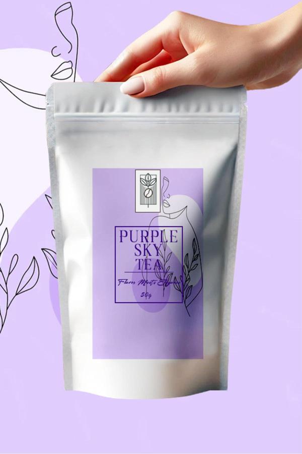 Mel And Mira Special Purple Sky Tea 50G, Özel Karışım Mor Kelebek Çayı - Image 1